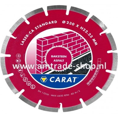 CARAT LASER BAKSTEEN / ASFALT STANDAARD - CA Ø140mm 