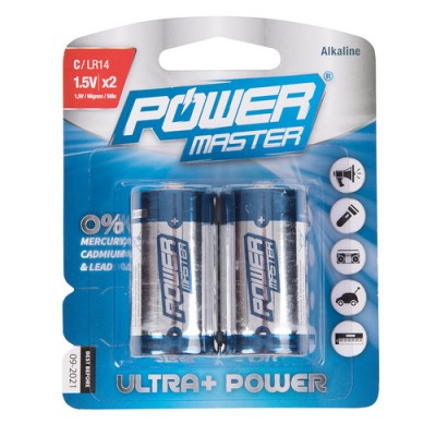 C super alkaline batterij LR14, 2 pk 